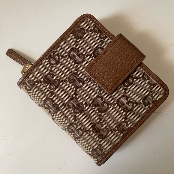 Gucci Tan and Brown Monogram Bifold Wallet (Brand New) - Picture 2 of 10